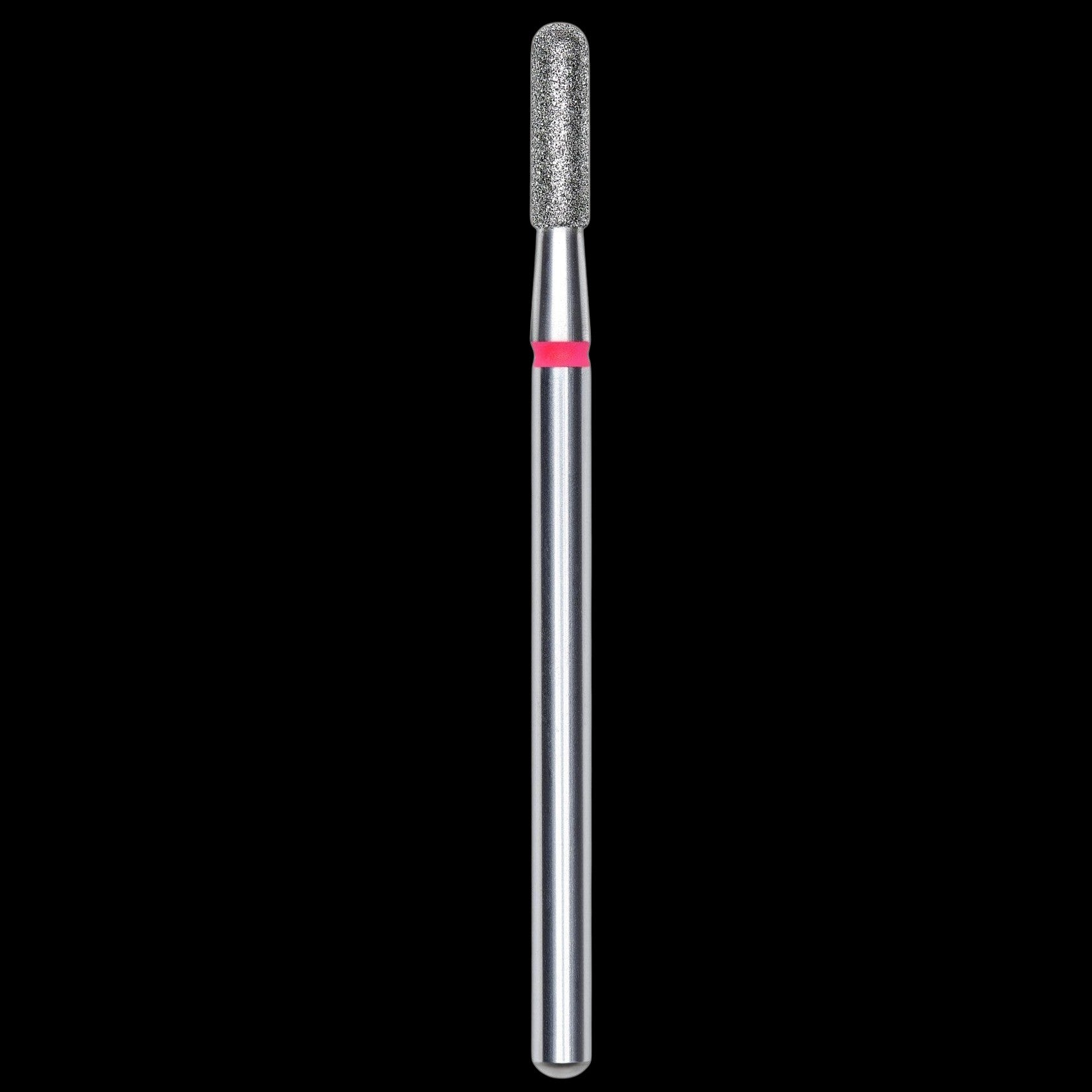 DIAMOND NAIL DRILL BIT, ROUNDED "CYLINDER", RED, HEAD DIAMETER 2.3/8MM (FA30R023/8) - STALEKS™ by kvadrat store