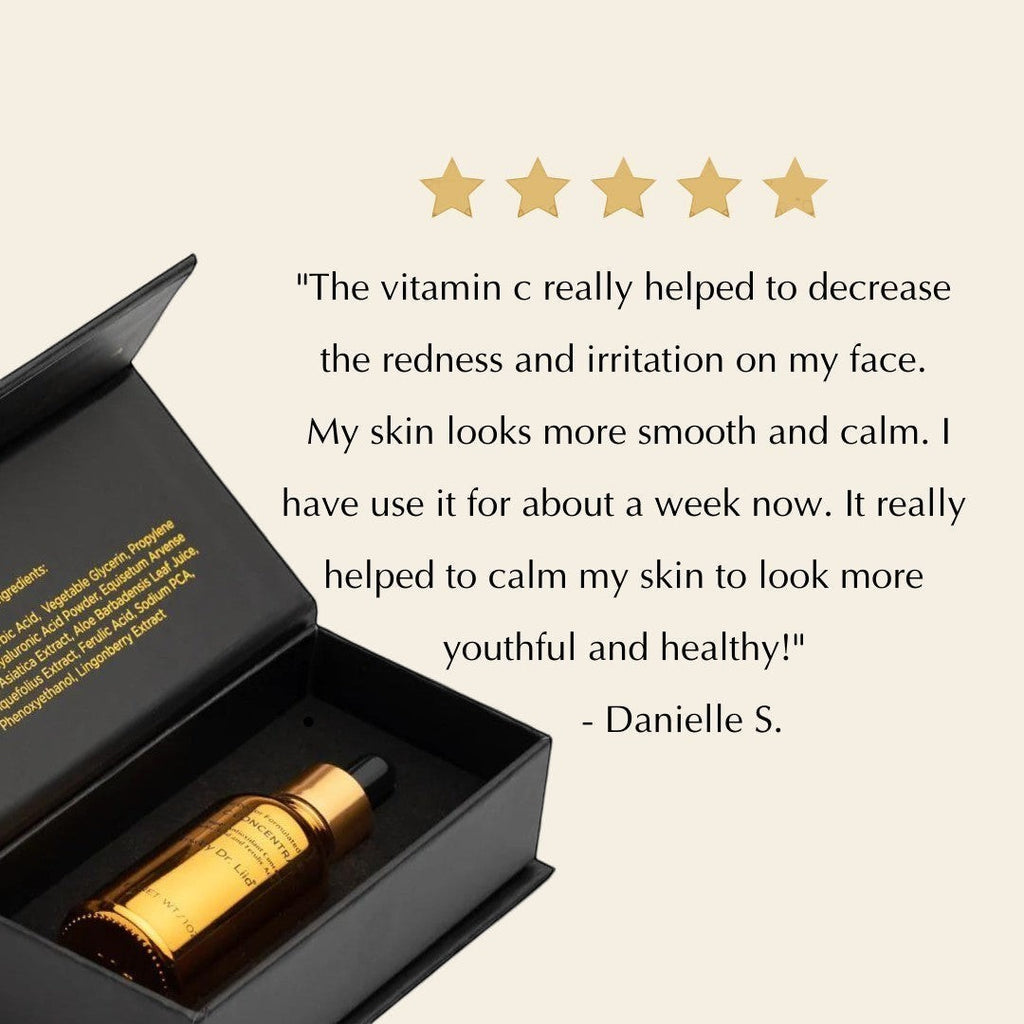 Brightening Vitamin C Glow Serum for Sensitive & Dry Skin – Vegan, Gluten-Free, Anti-Aging, Fragrance-Free by EpiLynx