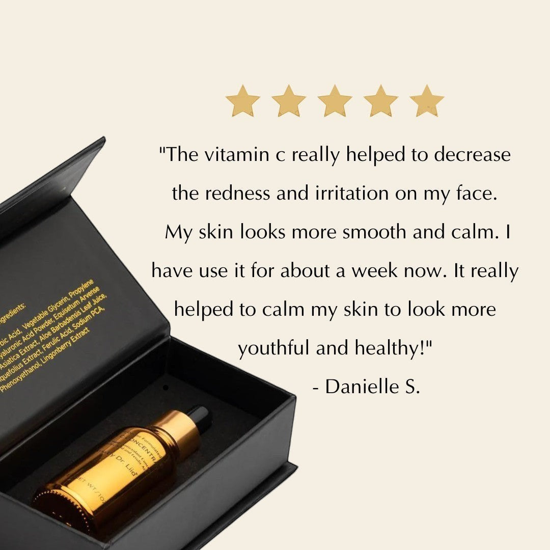 Brightening Vitamin C Glow Serum for Sensitive & Dry Skin – Vegan, Gluten-Free, Anti-Aging, Fragrance-Free by EpiLynx