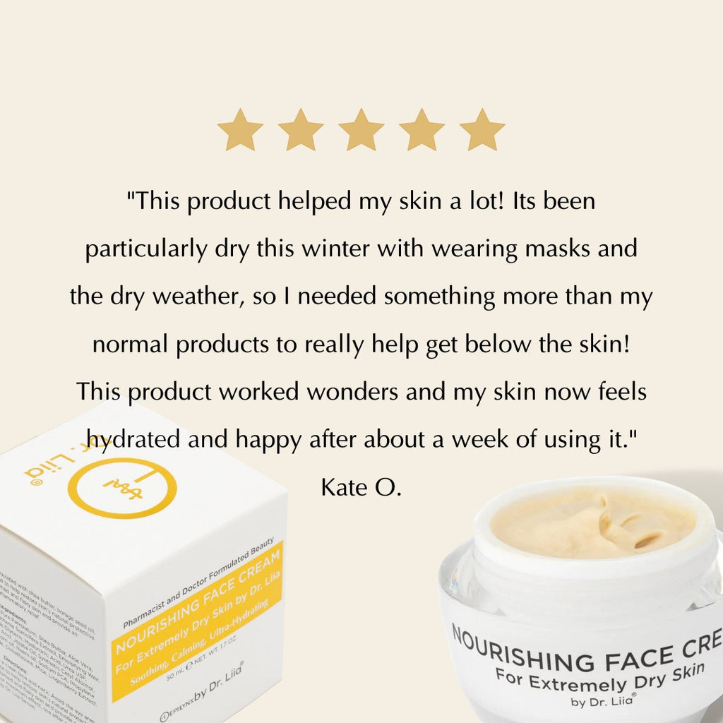 Super Nourishing Calming Face Cream for Extremely Dry & Sensitive Skin – Vegan & Hypoallergenic by EpiLynx