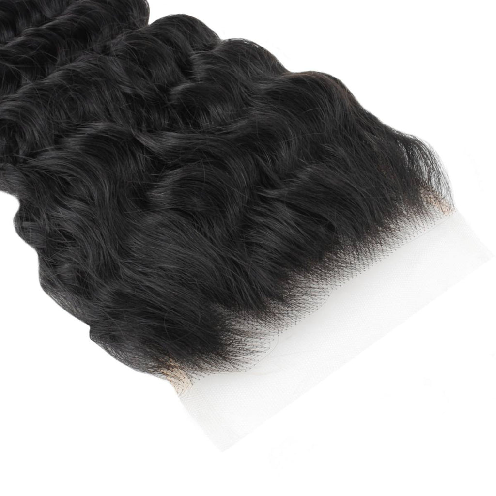 Deep Wave 5x5 Transparent Lace Human Hair Closure by Private Label