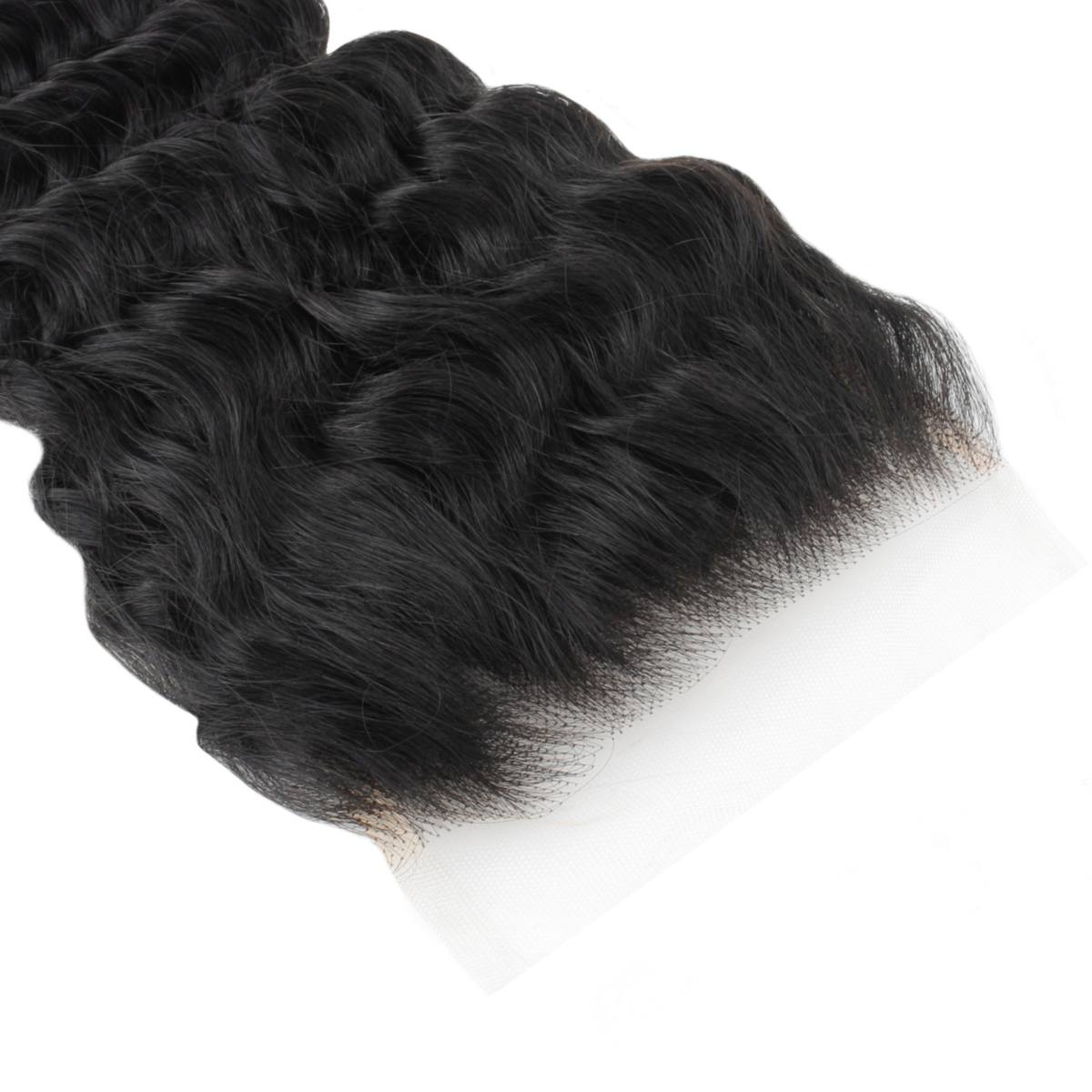 Deep Wave 5x5 Transparent Lace Human Hair Closure by Private Label