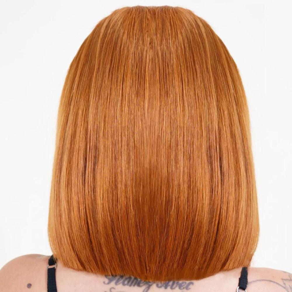 Cinnamon 13x4 Transparent Lace Front 100% Human Hair Bob Wig by Private Label