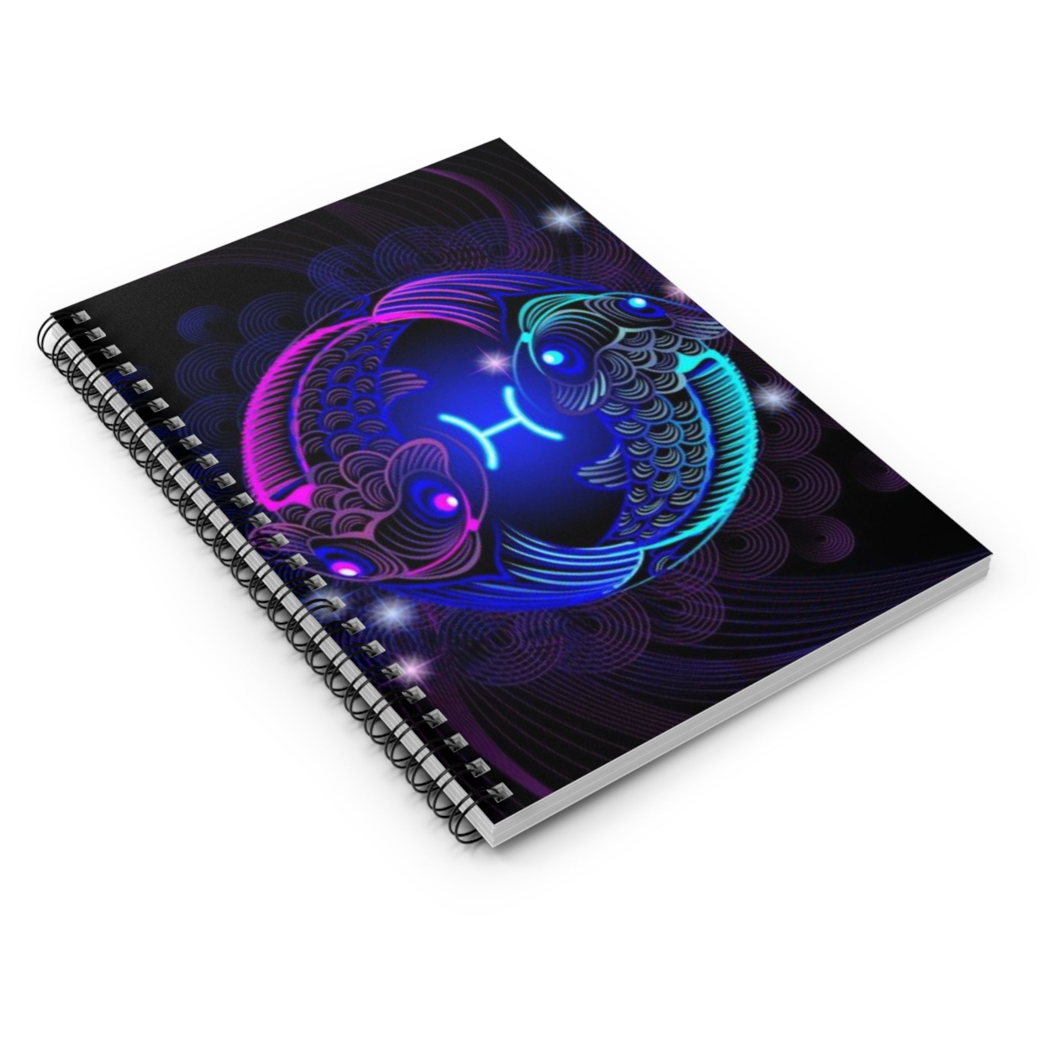 Bleu Aura: Pieces Spiral Notebook - Ruled Line