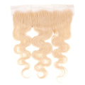 Blonde Body Wave 13x4 Transparent Lace Human Hair Frontal by Private Label