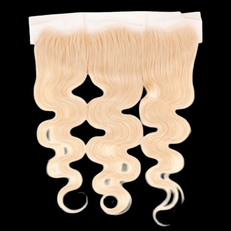 Blonde Body Wave 13x4 Transparent Lace Human Hair Frontal by Private Label