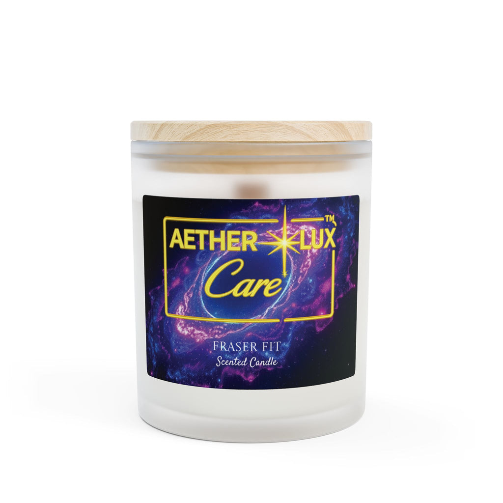 Fraser Fir Frosted Glass Candle, 11oz