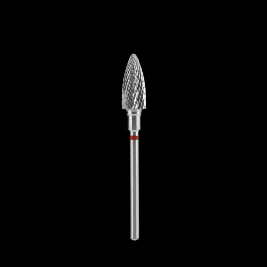 STALEKS - Carbide nail drill bit, "Pine Cone", red hard, 6/14mm (FT110r060/14) (#213) by kvadrat store