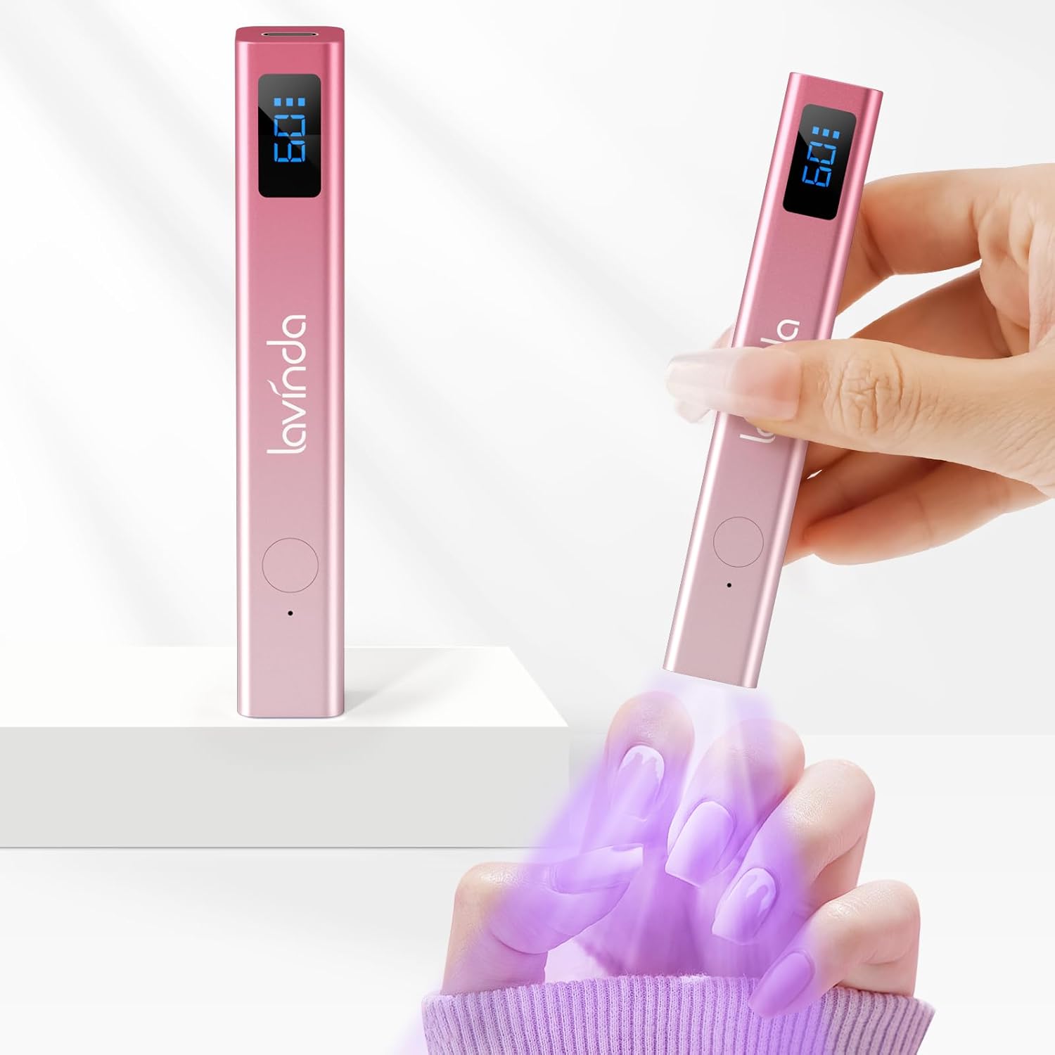 Handheld Mini Nail Light by Lavinda