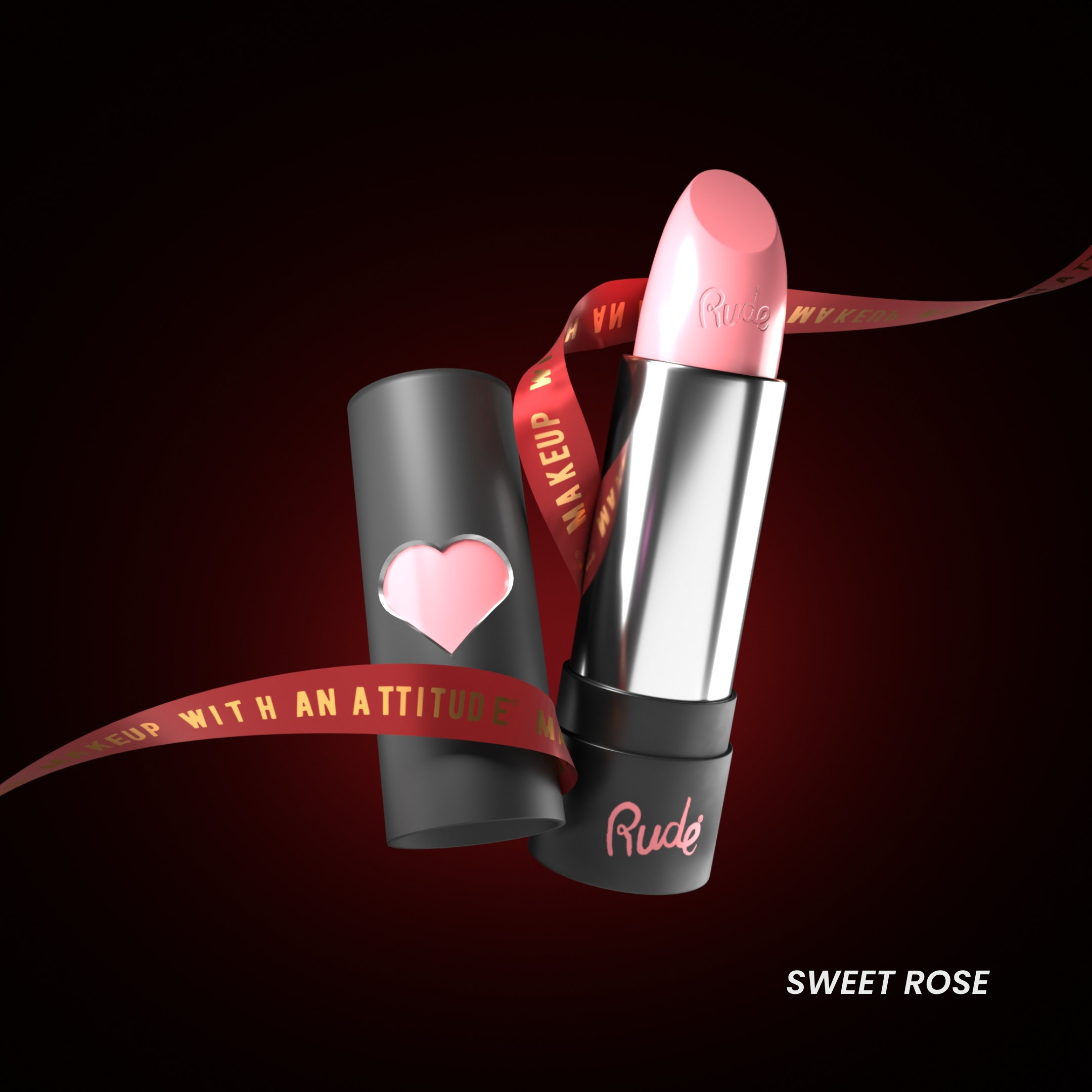 RUDE Hydro Shine Moisturizing Lipstick - Sweet Rose by VYSN