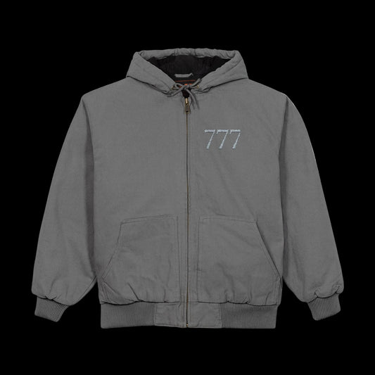 777 Hooded Jacket — Grey Heavy - AetherLux.Shop