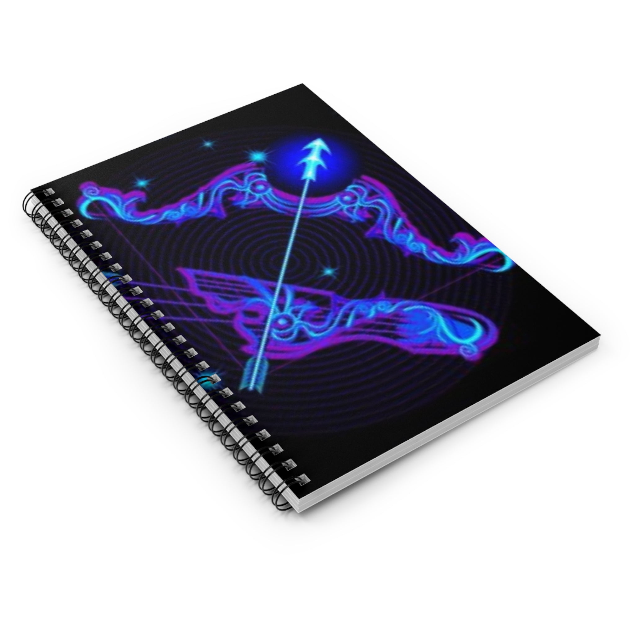 Bleu Aura: Sagittarius Spiral Notebook - Ruled Line