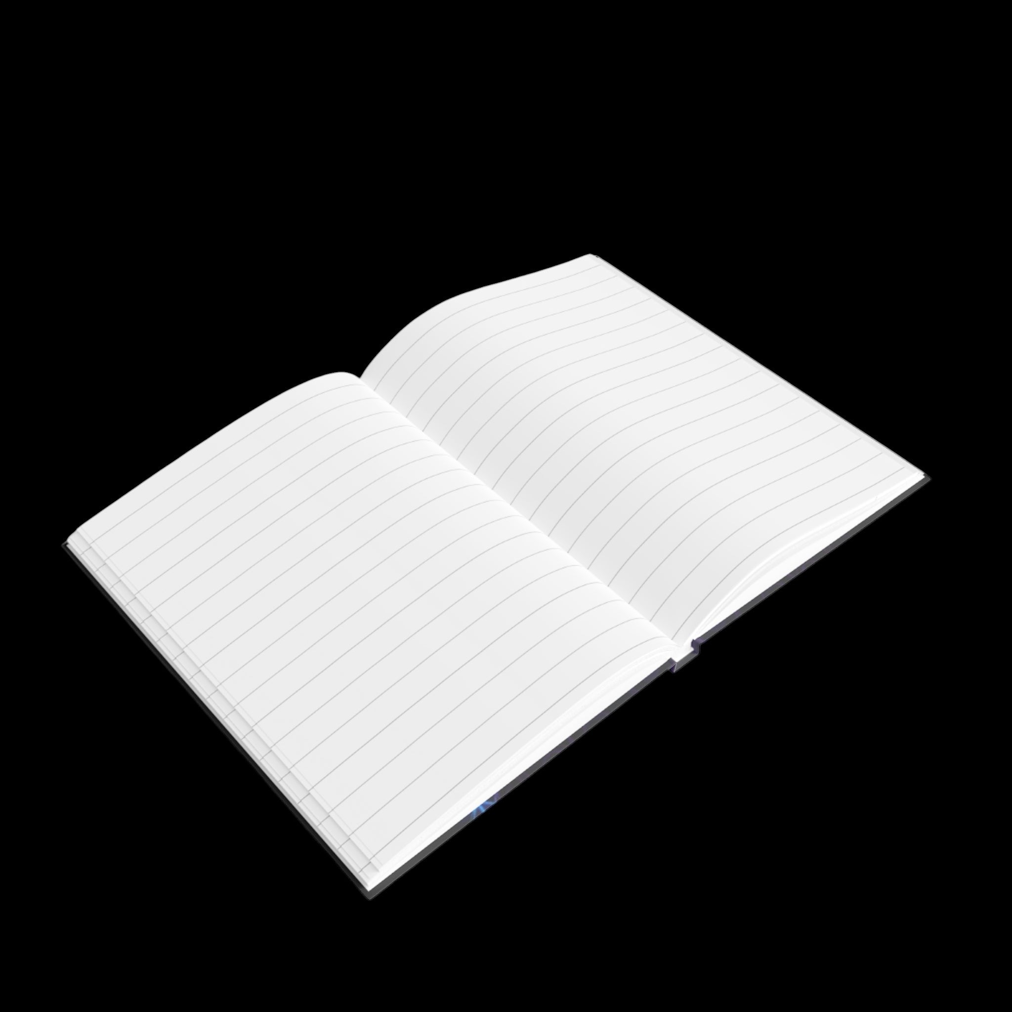Bleu Aura: Leo Hard Cover Journal - Ruled Line by Printify