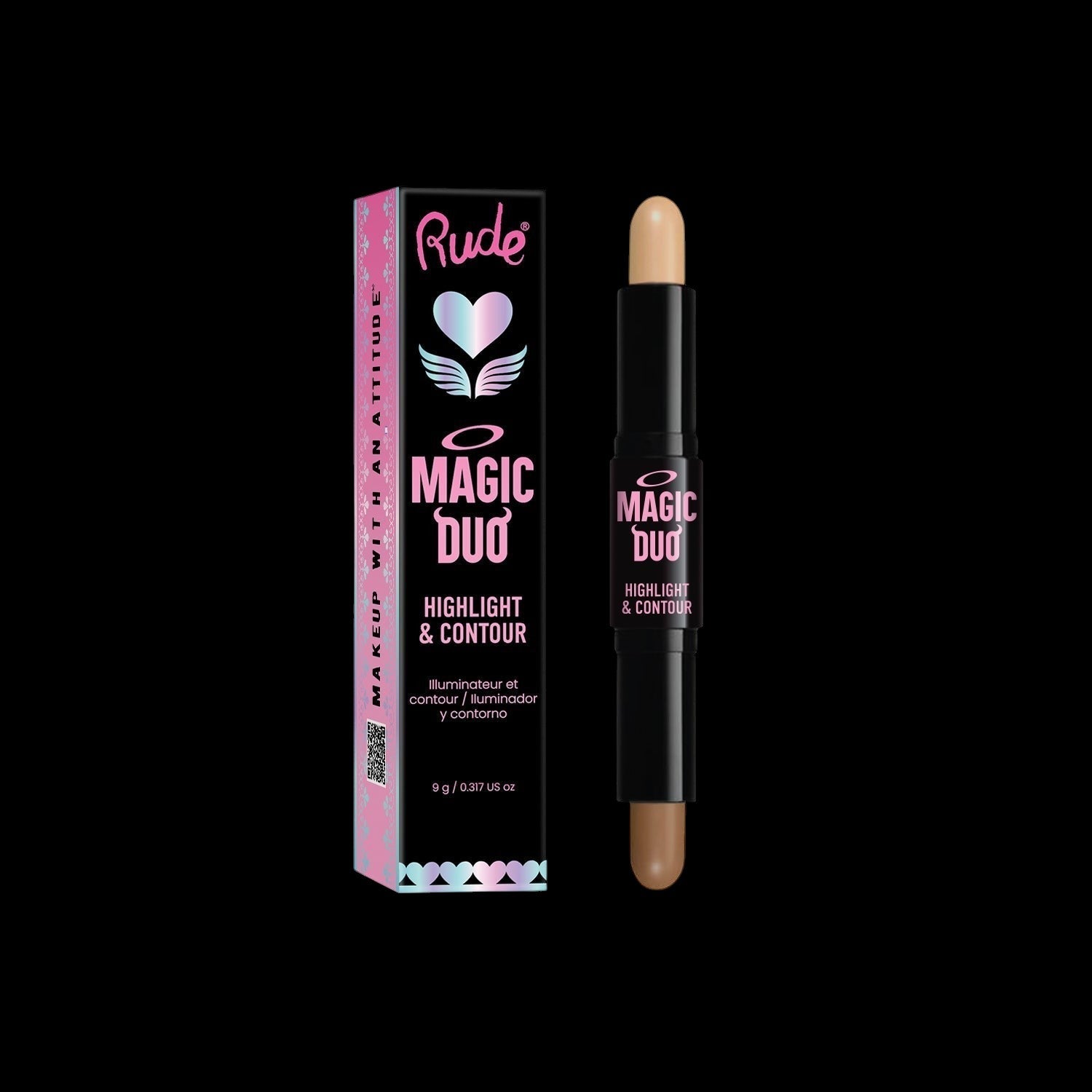 RUDE Magic Duo Highlight & Contour - Medium by VYSN