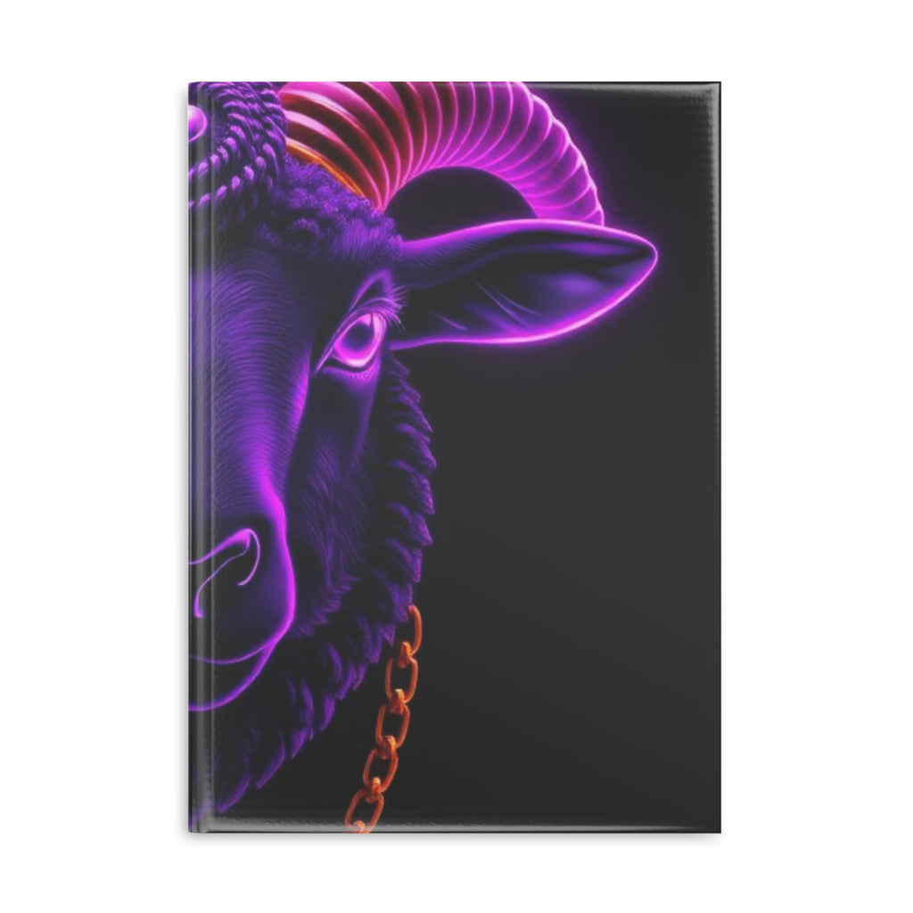 Royal Aura: Black Sheep Hardcover Notebook with Puffy Covers by Printify