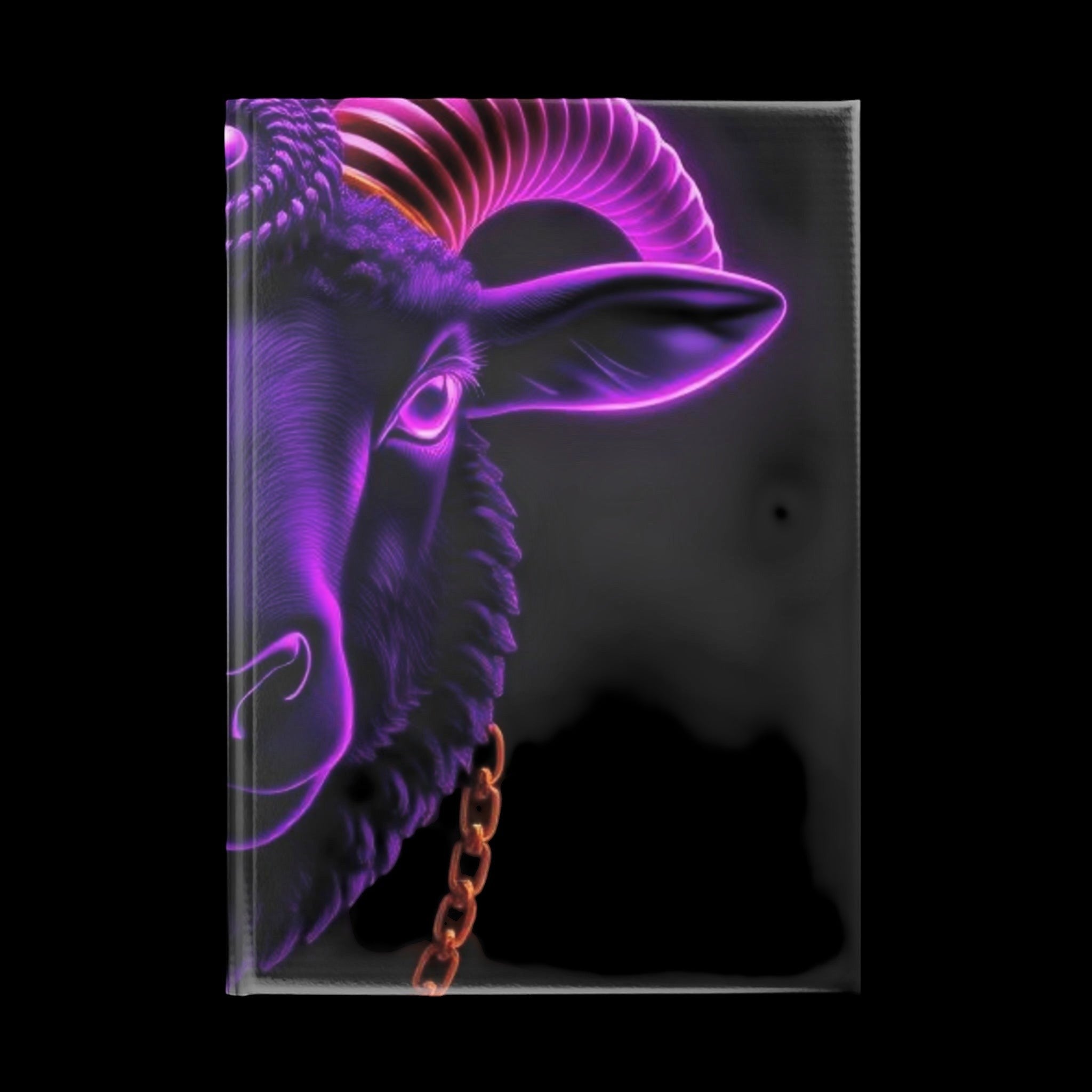 Royal Aura: Black Sheep Hardcover Notebook with Puffy Covers by Printify