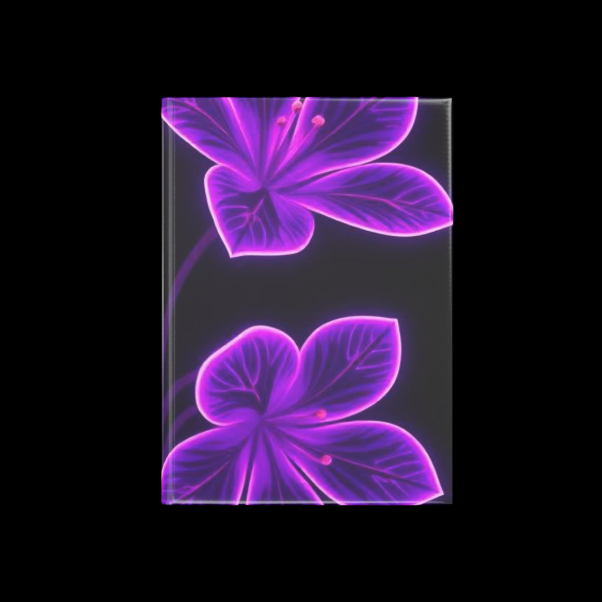 Royal Aura: Flower Hardcover Notebook with Puffy Covers - AetherLux.Shop