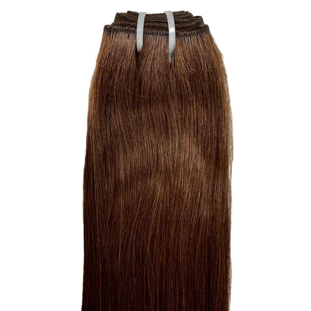 Raw Dark Brown Straight 100% Human Hair Bundles by Private Label