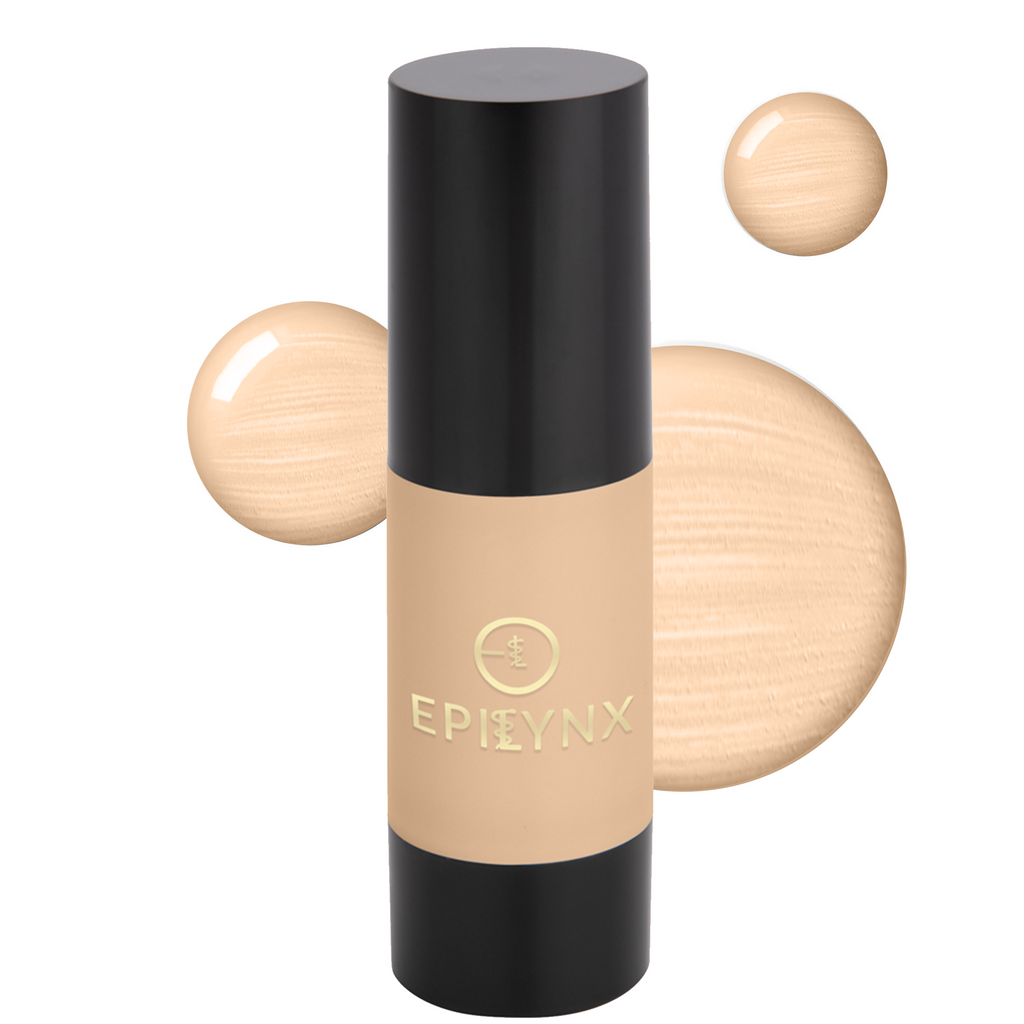 Breathable Full-Coverage Foundation – Dewy Finish, Hydrating, Vegan, Gluten-Free (SPF 15) by EpiLynx