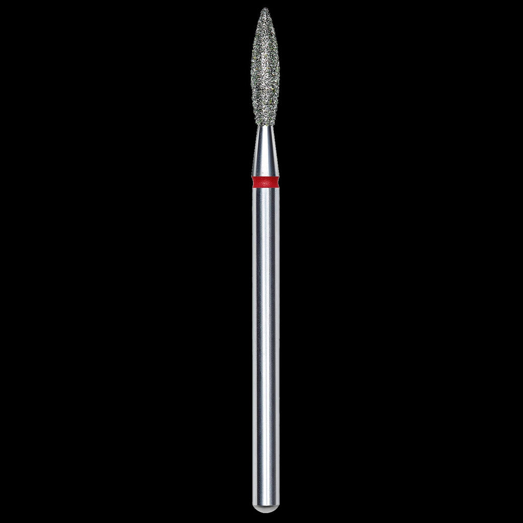 Staleks - Diamond Nail Drill Bit "Flame" Red, 2.3 mm (FA10R023/10) by kvadrat store