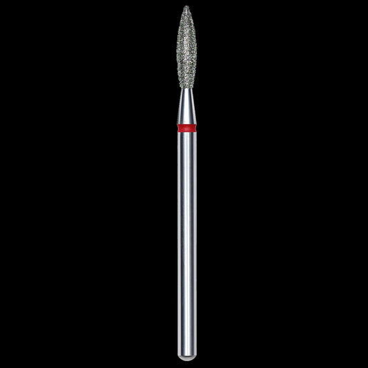 Staleks - Diamond Nail Drill Bit "Flame" Red, 2.3 mm (FA10R023/10) by kvadrat store