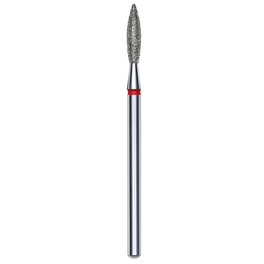 Staleks - Diamond Nail Drill Bit "Flame" Red, 2.3 mm (FA10R023/10)