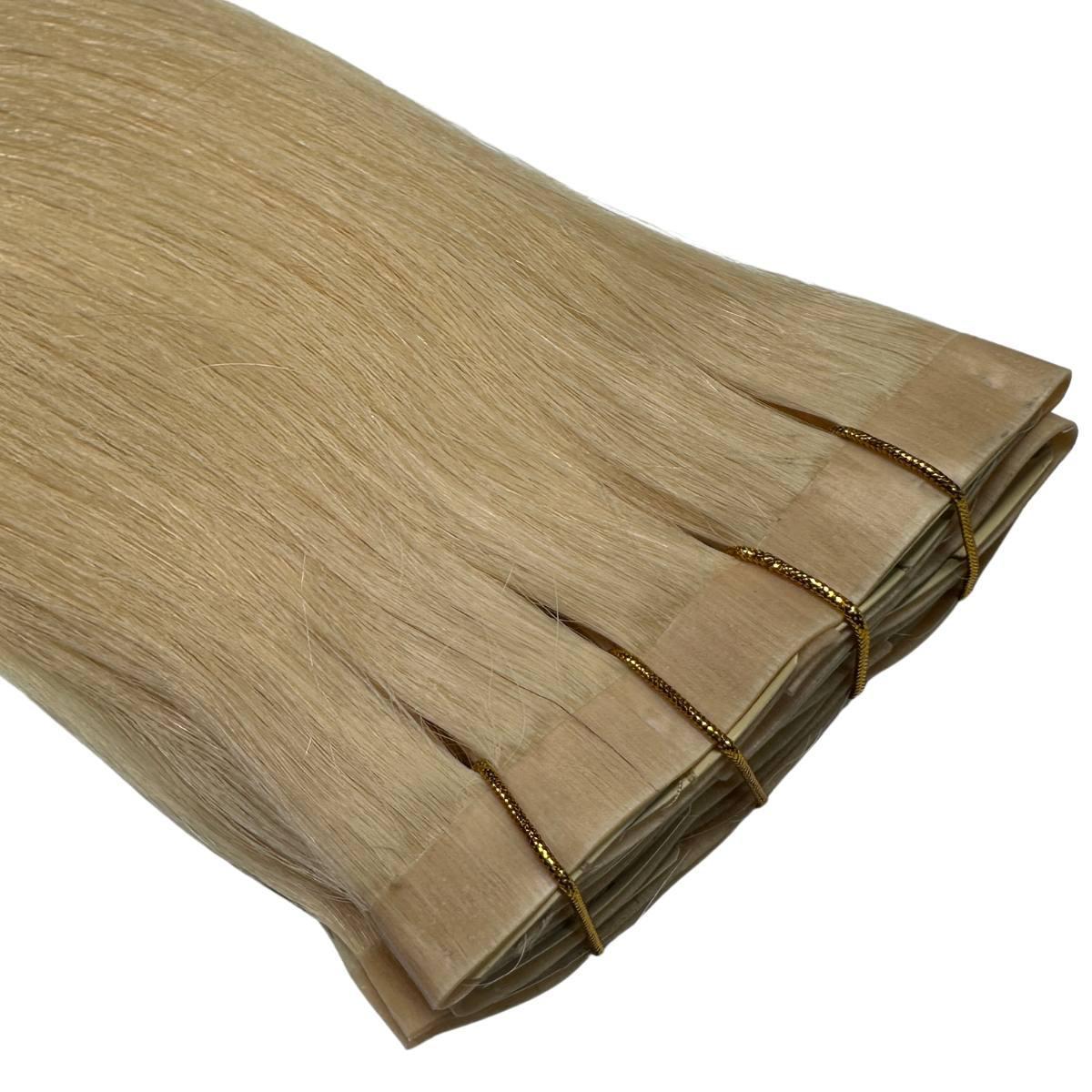 Raw Blonde Straight Seamless Clip-In 100% Human Hair Extensions by Private Label