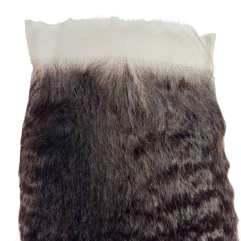 Kinky Straight 6x6 HD Lace Human Hair Closure by Private Label