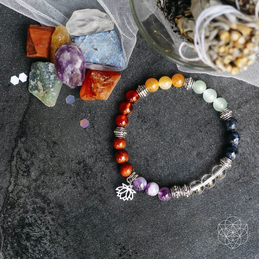 7 Chakra Bracelet and Stones Set by Conscious Items