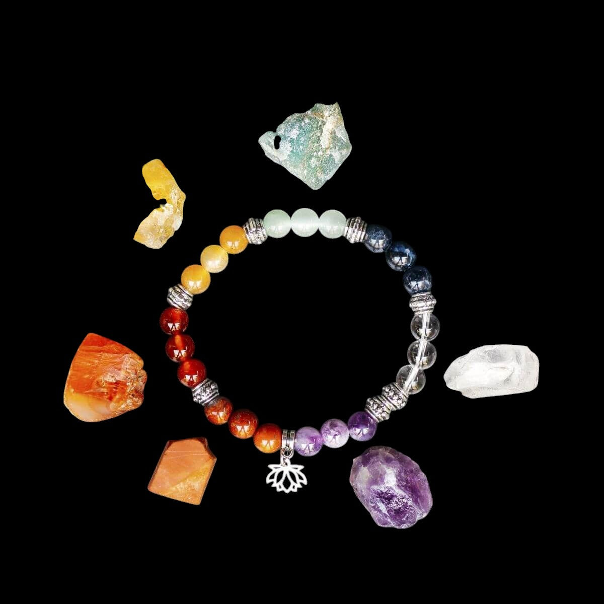 7 Chakra Bracelet and Stones Set by Conscious Items
