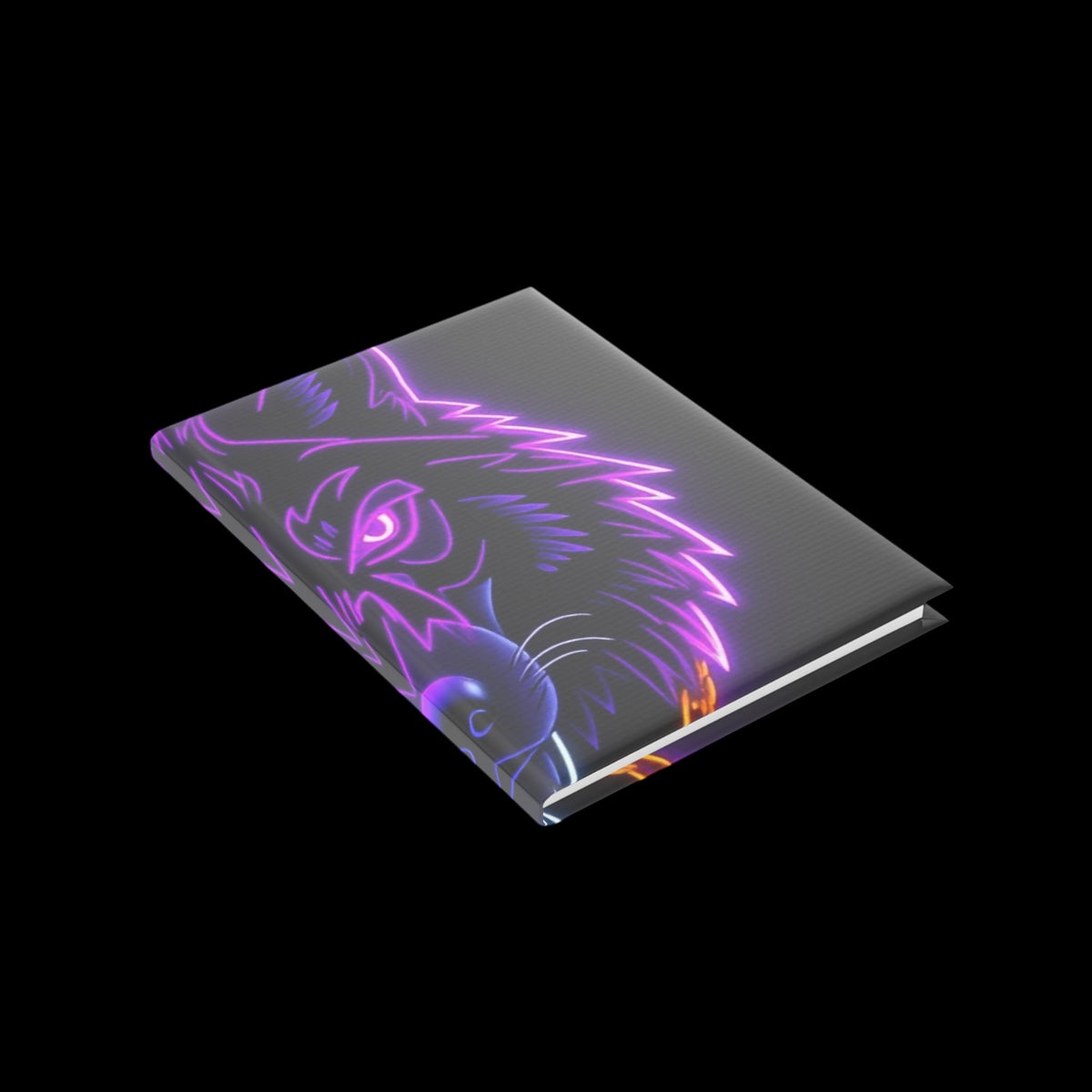 Royal Aura: Lone Wolf Hardcover Notebook with Puffy Covers - AetherLux.Shop