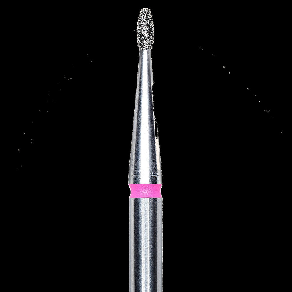 DIAMOND NAIL DRILL BIT, "BUD", RED, HEAD DIAMETER 1.2/3MM (FA50R012/3) - STALEKS™ by kvadrat store