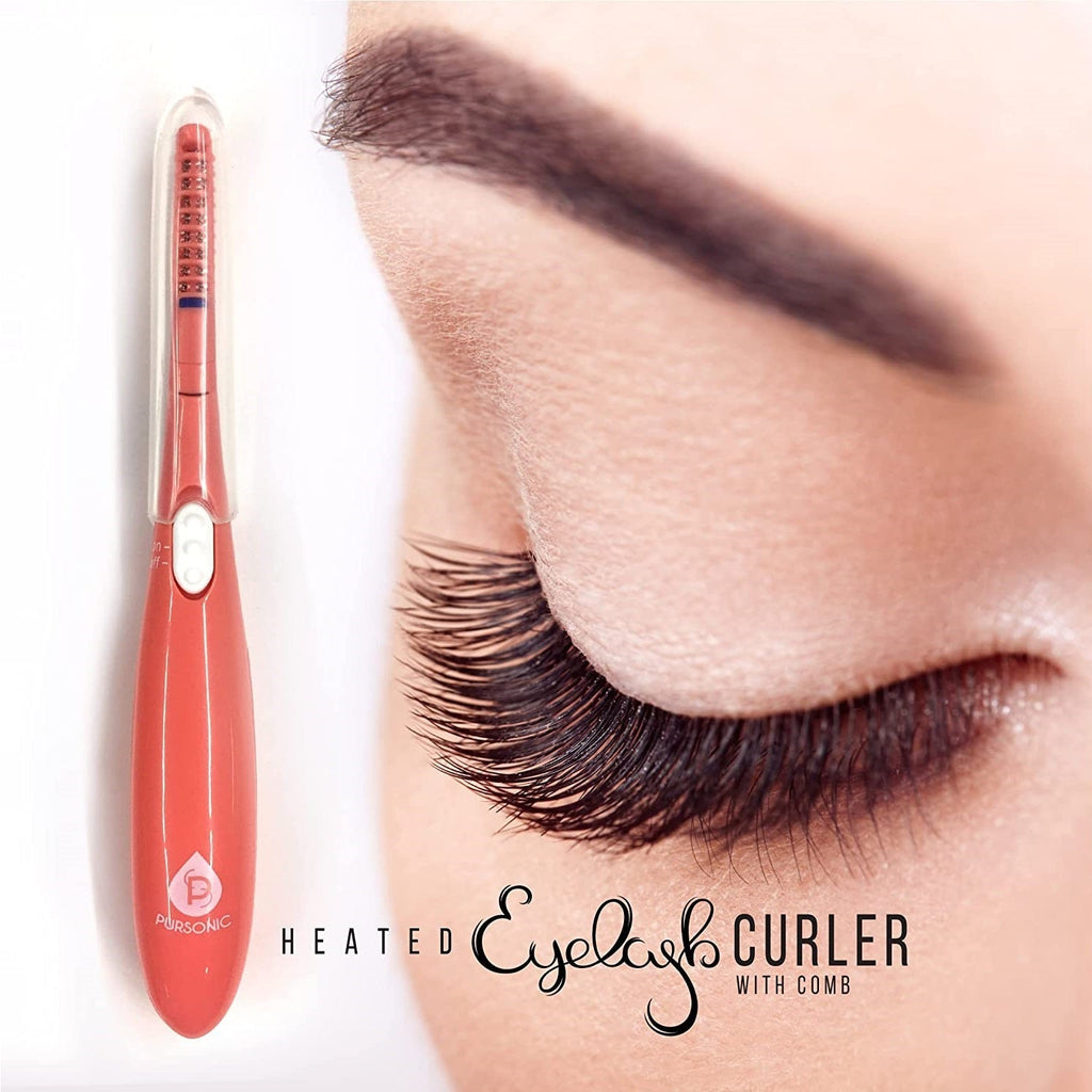 Heated Eyelash Curler With Comb, Provides Long Lasting Curl In Seconds by Pursonic by VYSN
