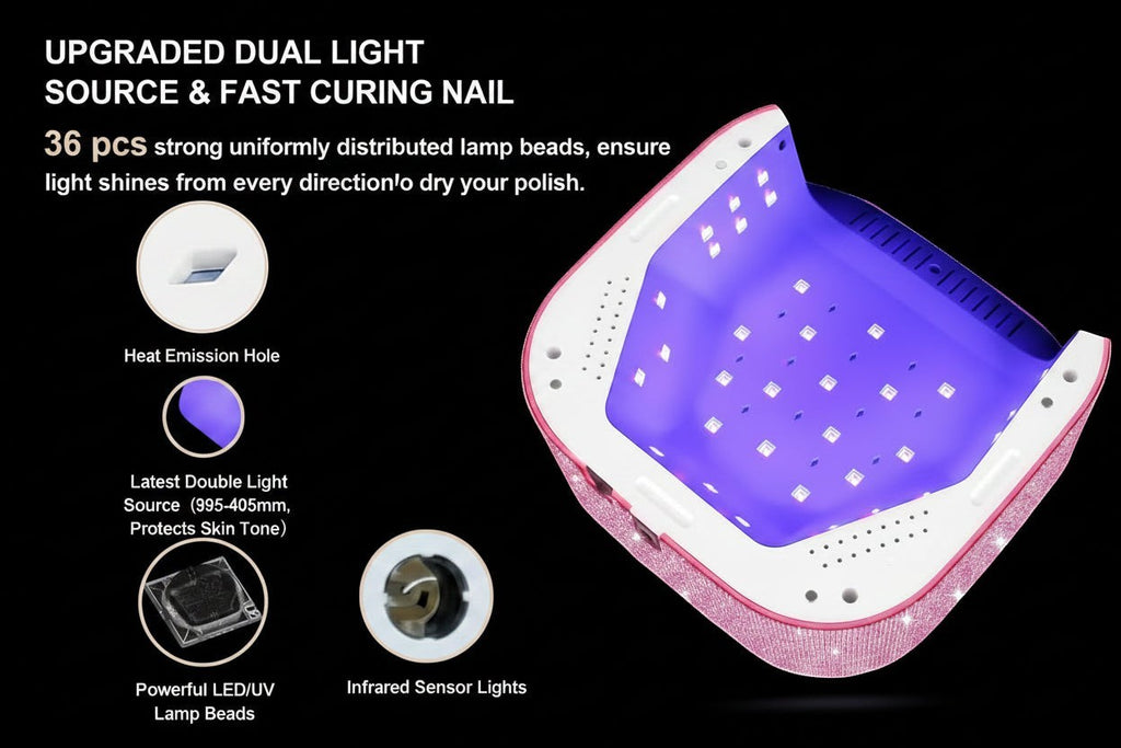 Crown™ Nail Lamp & Wand™ Lite Drill Bundle - Pink Diamond by Lavinda
