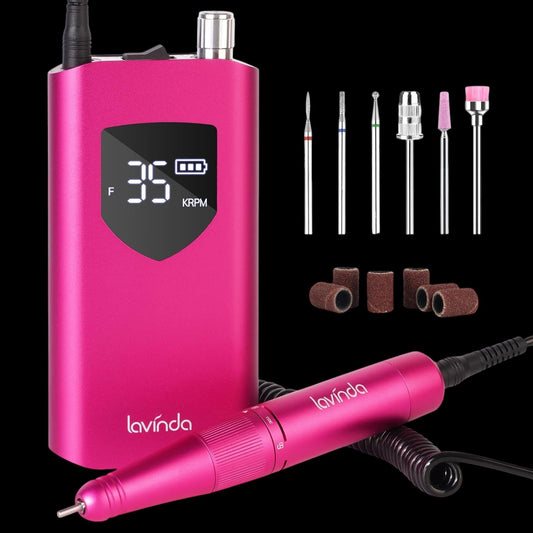 Wand™ Ease Nail Drill - Viva Magenta - 35,000 RPM Rechargeable by Lavinda