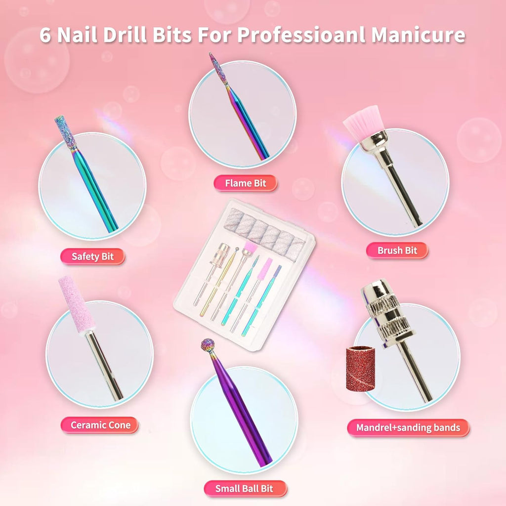 Crown™ Nail Lamp & Wand™ Lite Drill Bundle - Crystal Diamond by Lavinda