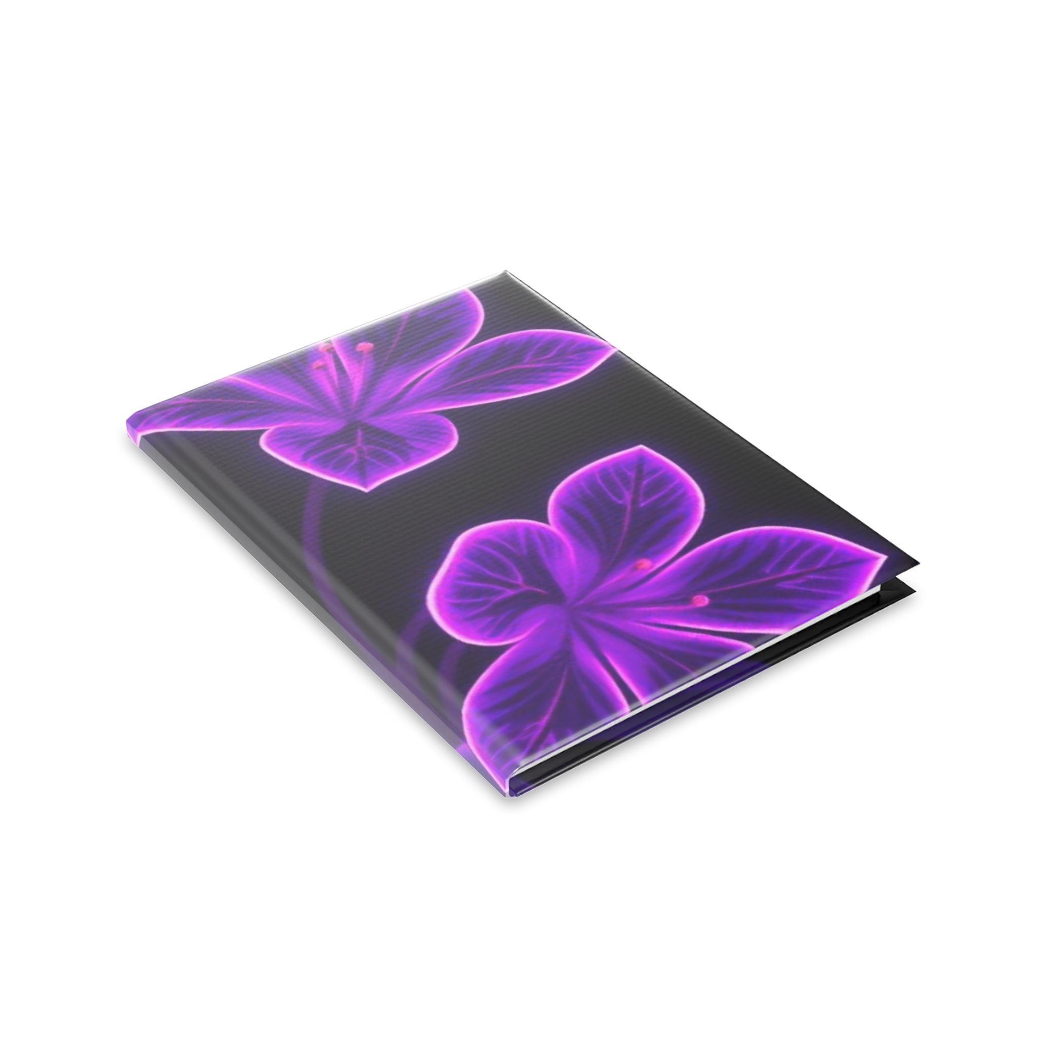 Royal Aura: Flower Hardcover Notebook with Puffy Covers by Printify