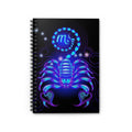 Bleu Aura: Scorpio Spiral Notebook - Ruled Line
