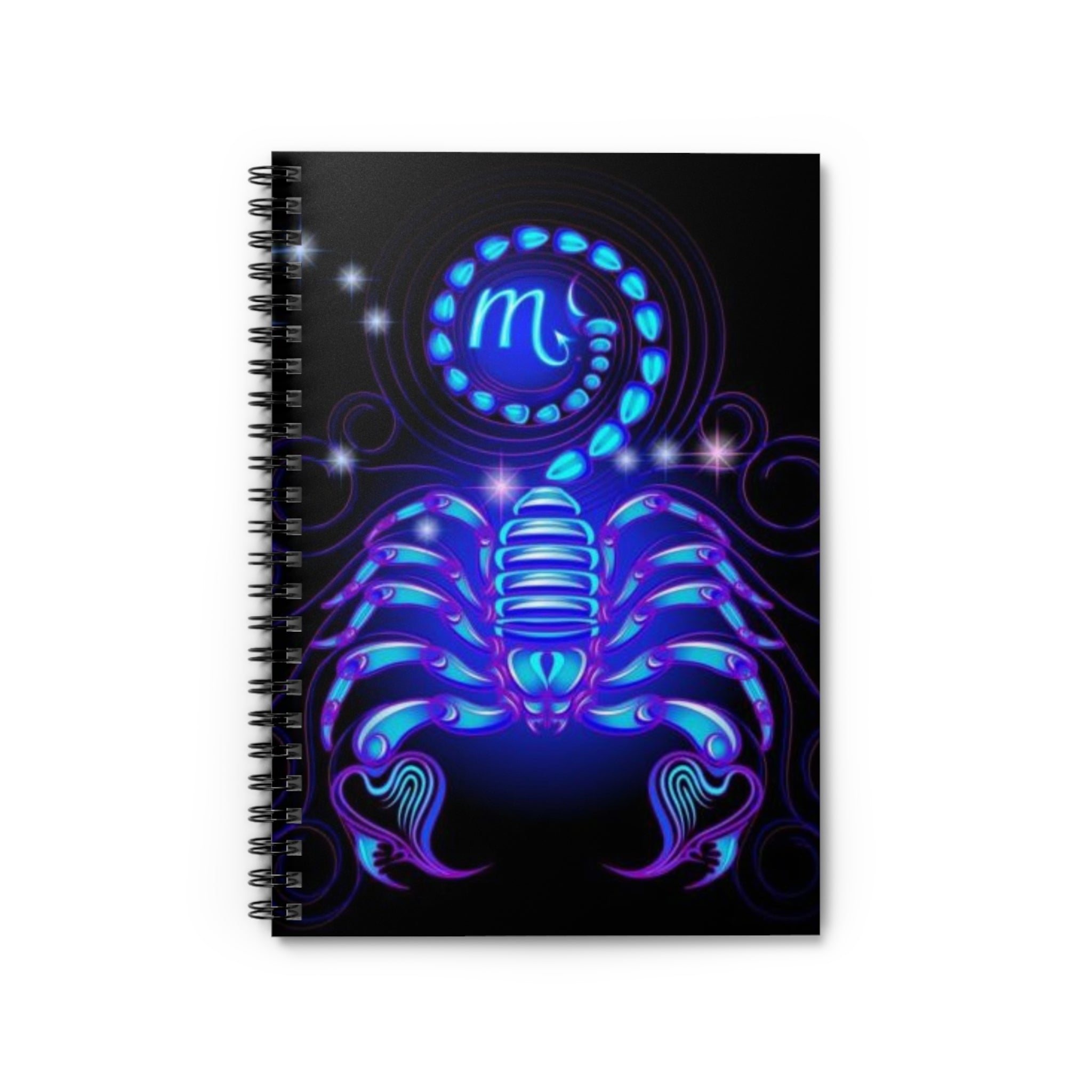 Bleu Aura: Scorpio Spiral Notebook - Ruled Line
