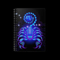 Bleu Aura: Scorpio Spiral Notebook - Ruled Line by Printify