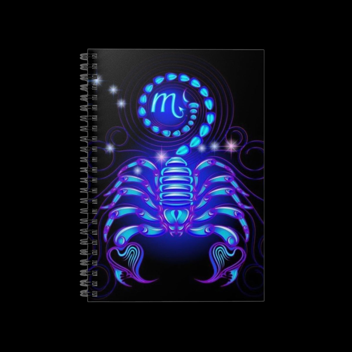 Bleu Aura: Scorpio Spiral Notebook - Ruled Line - AetherLux.Shop
