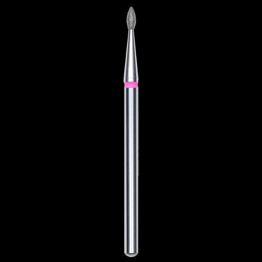 DIAMOND NAIL DRILL BIT, "DROP", RED, HEAD DIAMETER 1.6/4MM (FA40R016/4) - STALEKS™ by kvadrat store