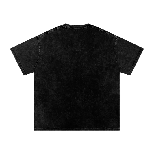 Snow Washed Oversized Cotton T-Shirt