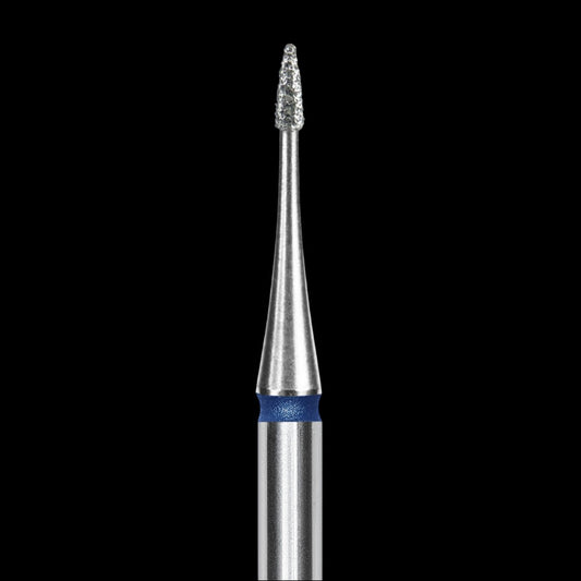 STALEKS - Diamond nail drill bit, "Flame" mini, blue, EXPERT 1/3 mm (FA12B010/3) by kvadrat store