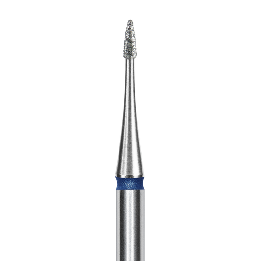 STALEKS - Diamond nail drill bit, "Flame" mini, blue, EXPERT 1/3 mm (FA12B010/3)