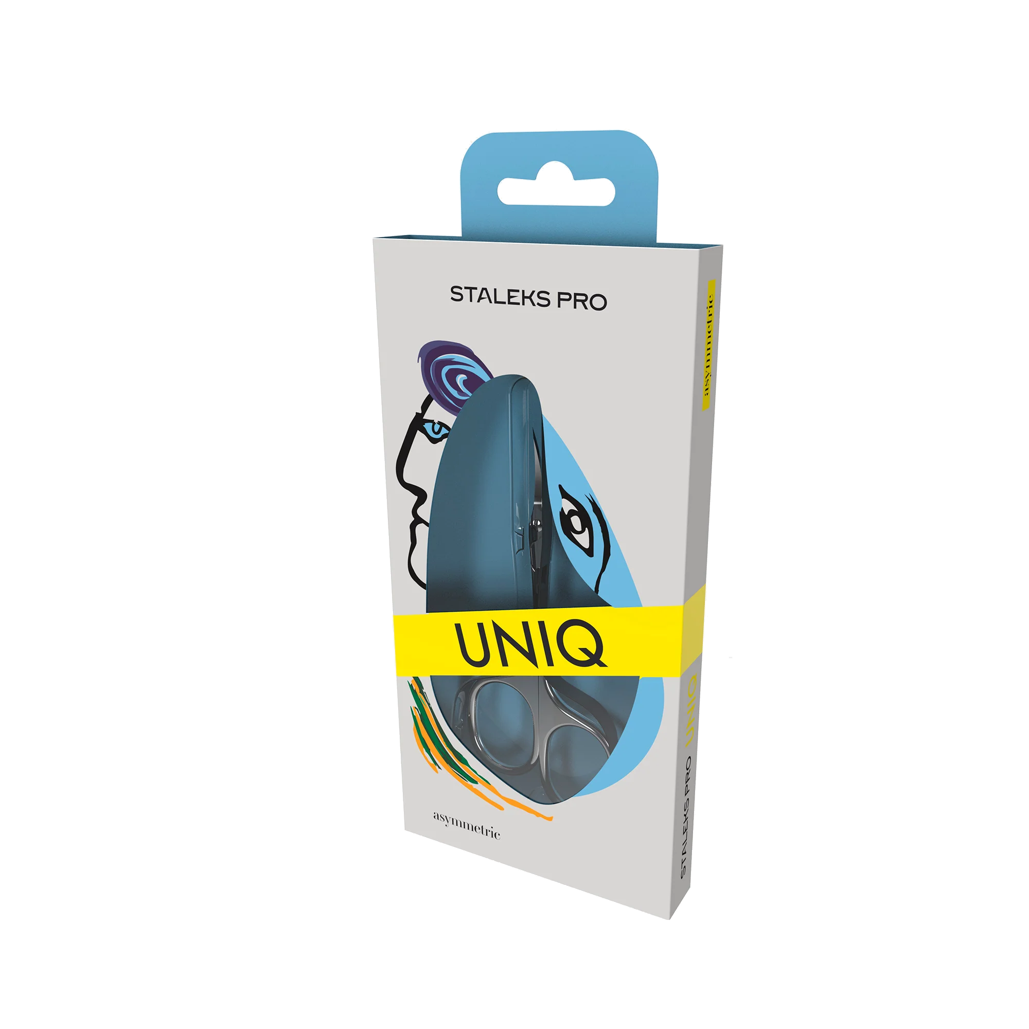 Professional Cuticle Scissors "Asymmetric" UNIQ 30 TYPE 4 -SQ-30/4- STALEKS by kvadrat store