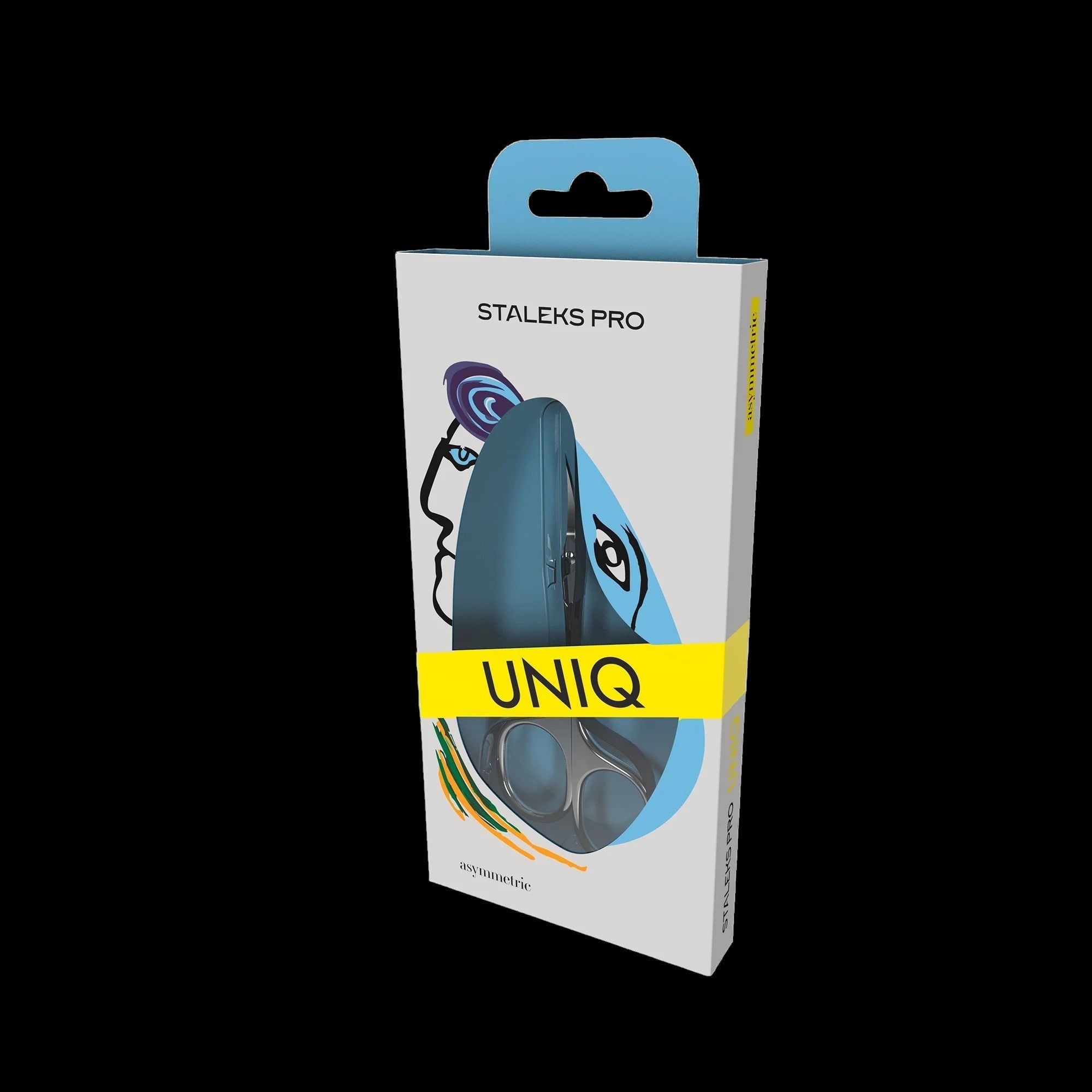 Professional Cuticle Scissors "Asymmetric" UNIQ 30 TYPE 4 -SQ-30/4- STALEKS by kvadrat store