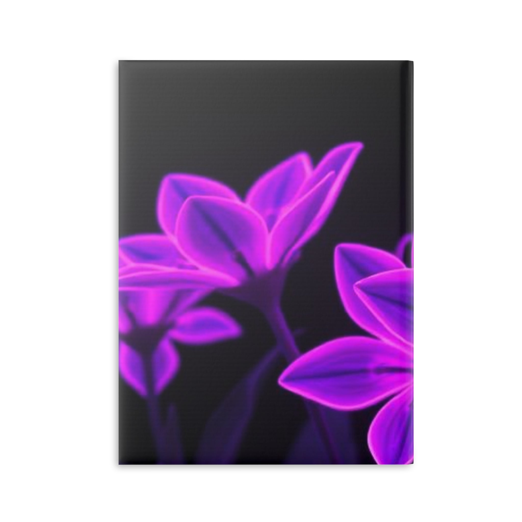 Royal Aura: Dark Flowers Hardcover Notebook with Puffy Covers