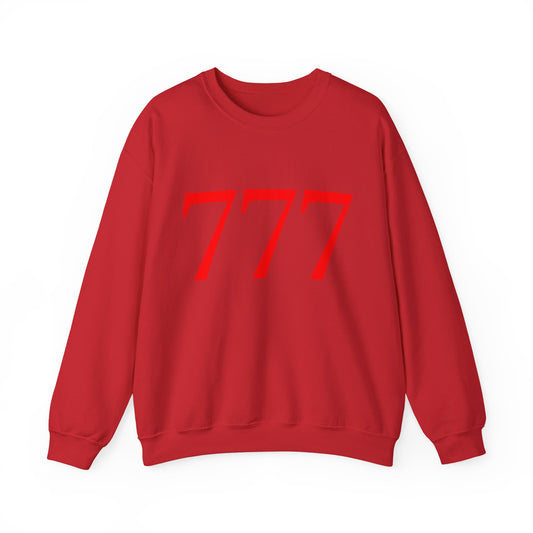 777 Crewneck Sweatshirt — Lucky Number Graphic Pullover - AetherLux.Shop