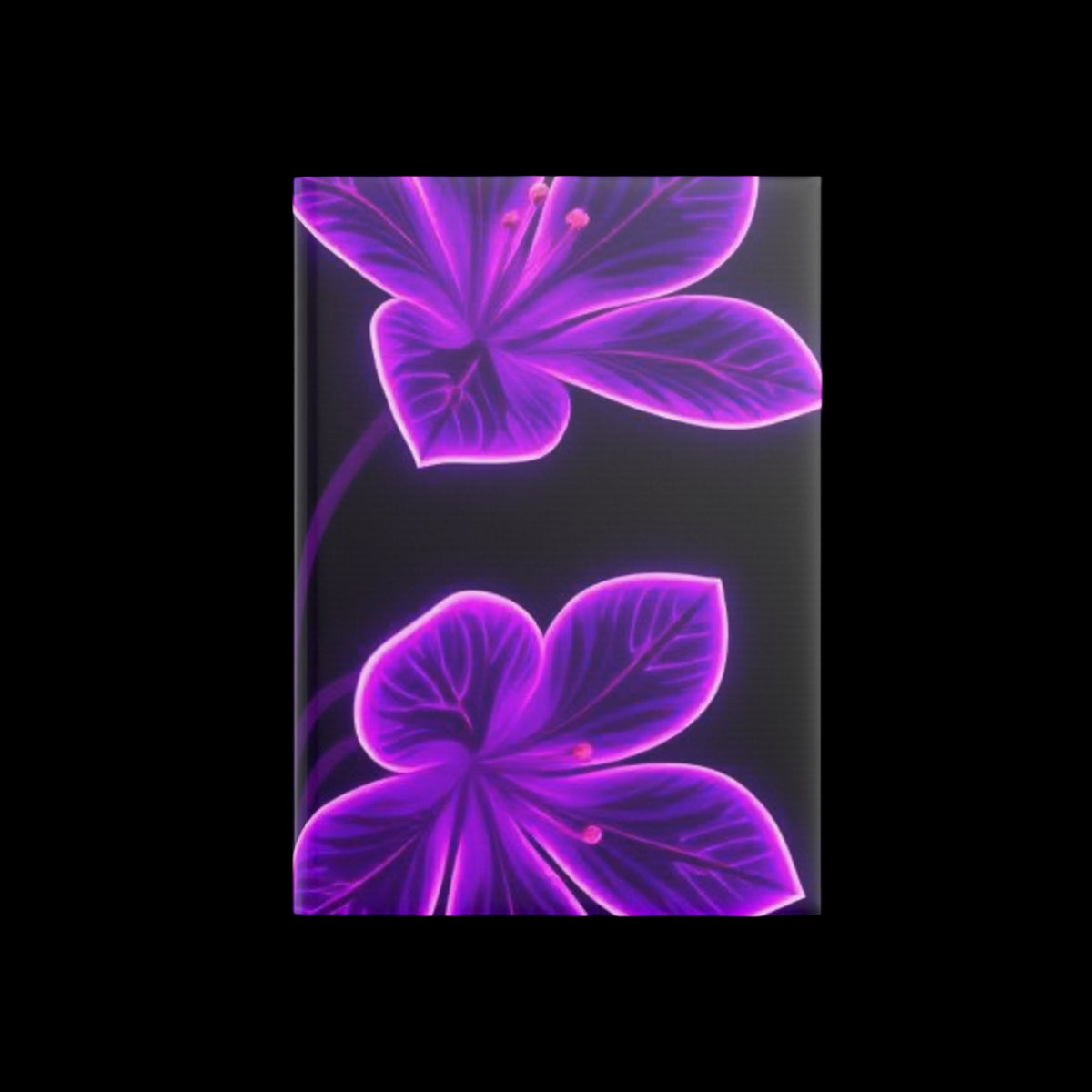 Royal Aura: Flower Hardcover Notebook with Puffy Covers - AetherLux.Shop